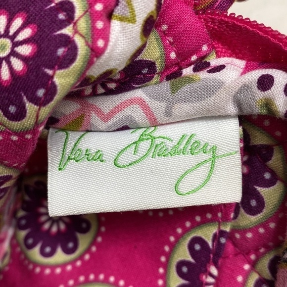 Vera Bradley Very Berry Wristlet Paisley Pink Wallet Clutch - Picture 8 of 12